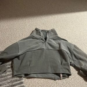 Urban outfitters cropped quarter zip